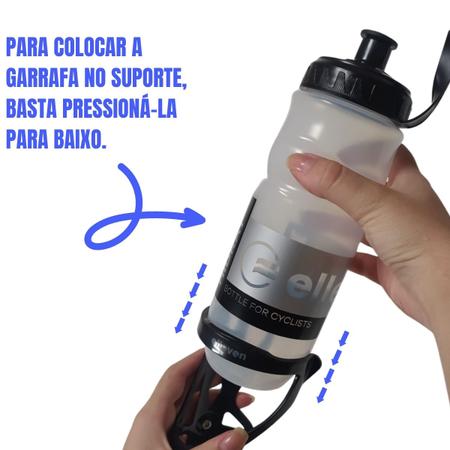 Imagem de Kit Suporte 125g + Garrafinha Caramanhola Bike 650ml