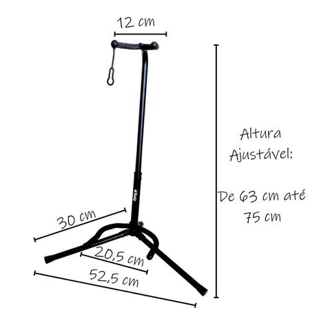Imagem de Kit Suporte de Parede e chão p/ Violão, Guitarra ou Baixo