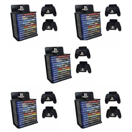 Kit Suporte Playstation games Ps5 Ps4 Ps3 S Jogos Controle gammer -  avui.ideias - Outros Games - Magazine Luiza