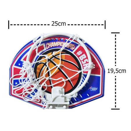 Bola Basquete Infantil Núm 5 + Aro Semi Oficial Rede Klopf - R$ 444,5