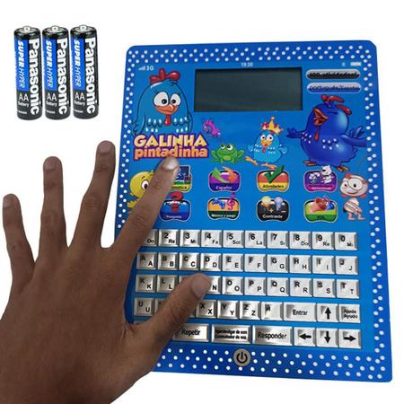 Imagem de Kit Tablet Infantil Galinha Pintadinha Educativo Ensina