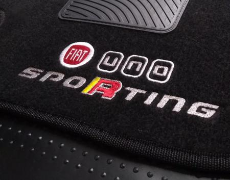 Imagem de Kit Tapete Carpete Para Fiat Uno Sporting 2010 Até 2017