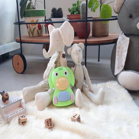 Tapete de Atividades com Piano Musical Infantil Animais Verde Baby