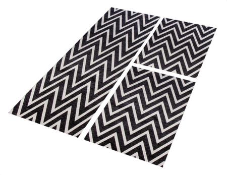 Jogo de Tapete Cozinha Antiderrapante 3 peças Chevron Preto com Cru em  Super Oferta, você encontra aqui na Casas Franklin: Cama, Mesa e Banho no  Melhor Preço!