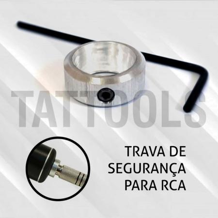 Imagem de Kit Tatuagem com Máquina Rotativa X13 Penélope Rosa Xtop Machine Tattoo e Fonte Supernova 3 Amperes