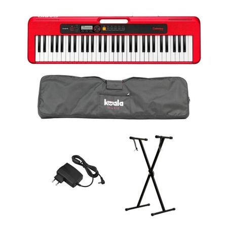 Imagem de Kit Teclado Casio CT-S200 VR + Bag + Suporte