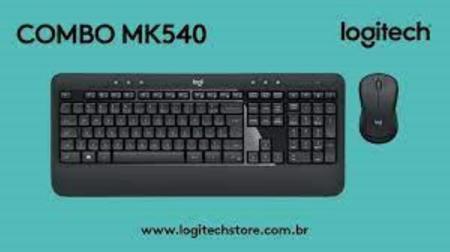 Imagem de Kit Teclado E Mouse Logitech Wireless Multimídia Mk540 Abnt2