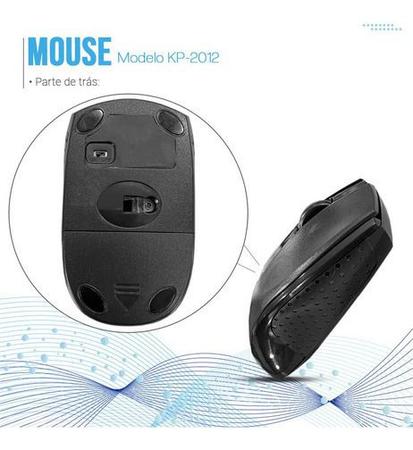 Imagem de Kit Teclado E Mouse Multimídia Sem Fio Wireless 2.4ghz Abnt2 Preto Preto