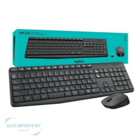 Kit Teclado E Mouse Sem Fio Logitech Mk235 Cinza - Kit Teclado e Mouse -  Magazine Luiza