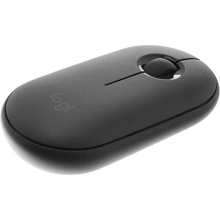 Imagem de Kit Teclado E Mouse Sem Fio Logitech Mk470 Slim Preto Cinza