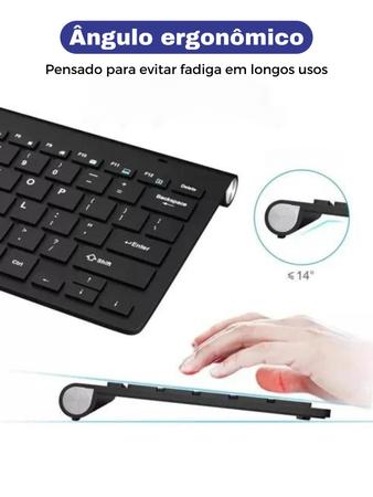 Imagem de Kit Teclado E Mouse Sem Fio Para Notebook Dell / Lenovo / Samsung 