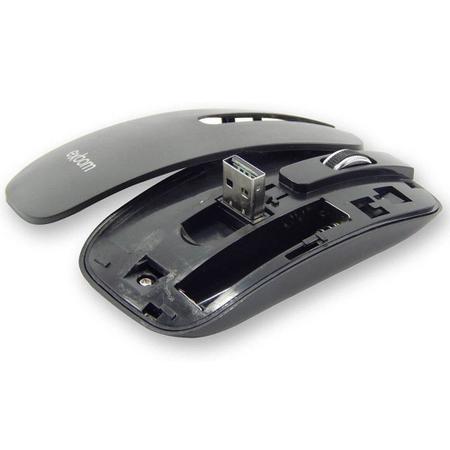 Imagem de Kit Teclado e Mouse Sem Fio Usb Wireless 2.4ghz Multimídia Abnt2 Pc Notebook Mac (Preto)