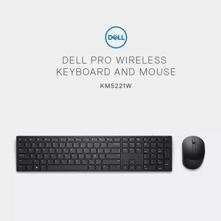 Teclado e mouse sem fio Dell Pro — KM5221W