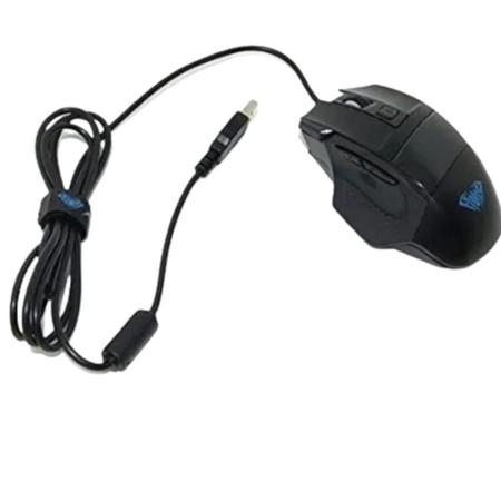 Imagem de Kit Teclado Gamer + Mouse Com Fio 4800Dpi + Mousepad Led Rgb