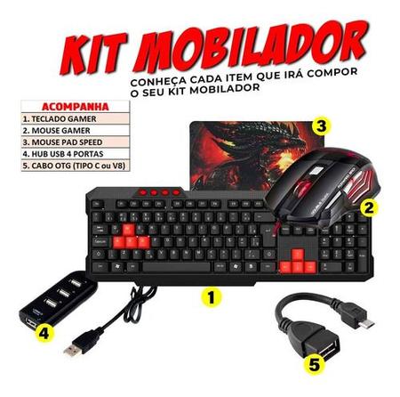 Teclado gamer sem borda numero