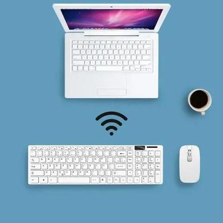 Kit Teclado Slim e Mouse Sem Fio Wireless Para Computador Notebook Usb -  Online - Kit Teclado e Mouse - Magazine Luiza