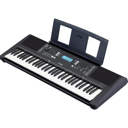 Imagem de Kit Teclado Musical Arranjador Yamaha PSR E373 61 Teclas + Suporte X + Banqueta X + Pedal Sustain + Suporte de Partitura