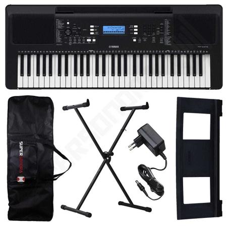 Yamaha Teclado Arranjador PSR-E373 (61 Teclas Sensitivas/Fonte