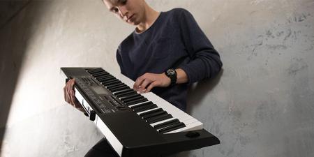 Imagem de Kit Teclado Musical Casio CTK3500 5/8 Sensibilidade Capa, Suporte e Fonte Bivolt