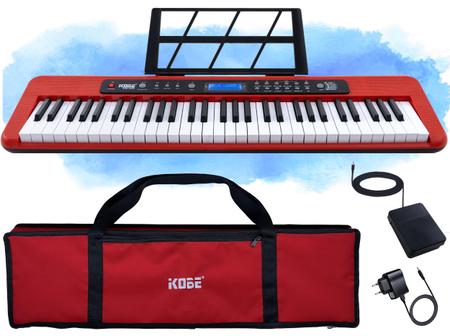 Kit Teclado Casio CT-S200 Vermelho USB 5/8 61 Teclas Completo Com Pedal  Sustain - Teclado Arranjador - Magazine Luiza