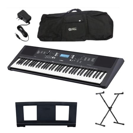 Kit Teclado Yamaha PSR-EW310 + Capa + Suporte + Pedal - Click Music -  Instrumentos Musicais e Áudio Profissional