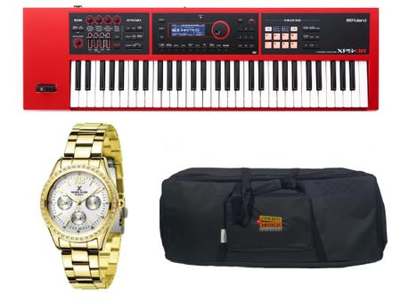 Imagem de Kit Teclado Roland Xps30 Xps-30 RD Bag e Relógio Dk11192-1