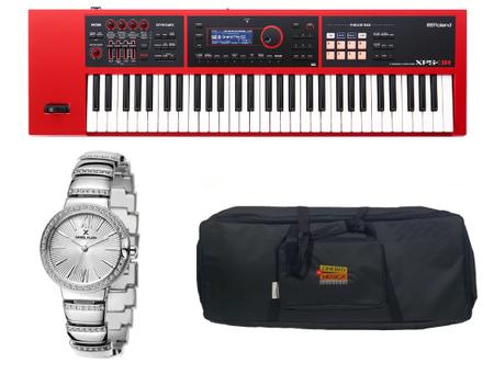 Imagem de Kit Teclado Roland Xps30 Xps-30 RD Bag e Relógio Dk11237-4