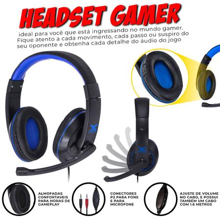 Imagem de Kit Teclado Semi Mecânico Gamer Headset Mouse 3200dpi Laser