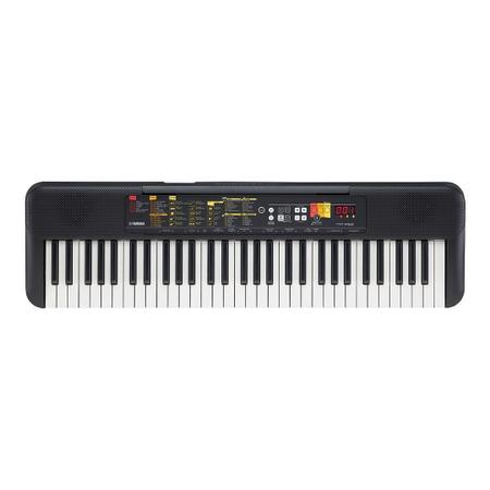 Imagem de Kit Teclado Yamaha PSR-F52 Preto 61 Teclas Suporte X + Capa