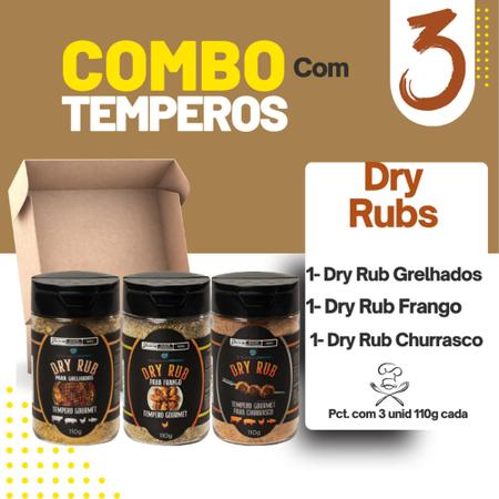 Imagem de Kit Temperos Dry Rub Para Churrasco 330g