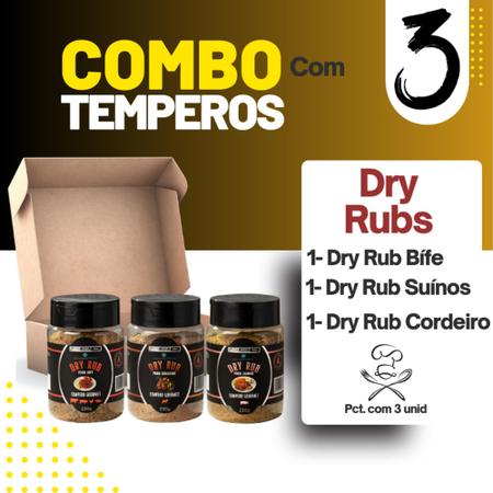 Imagem de Kit Temperos Dry Rubs Gourmet 690g
