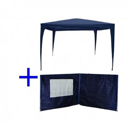 Imagem de Kit Tenda Gazebo de Encaixe 3x3 M + 4 Paredes Laterais  Bel 