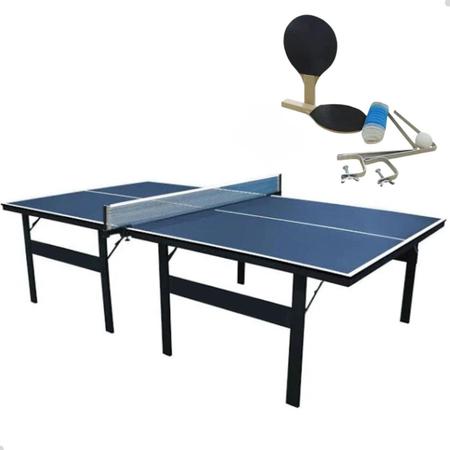Kit Tenis de Mesa de Ping Pong Juvenil 15mm MDF Sports Mania Imagem de Kit Tenis de Mesa de Ping Pong Juvenil 15mm MDF Sports Mania