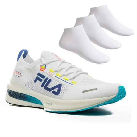 Kit T nis Fila Float Elite Masculino 3 Pares de Meias Kit