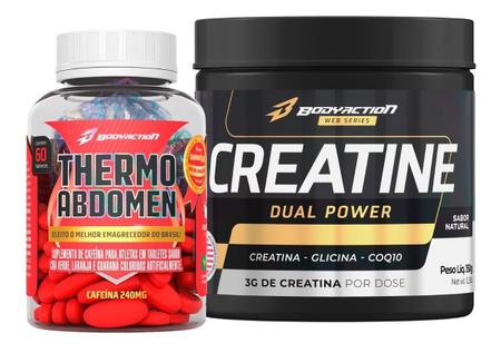 Imagem de Kit Thermo Abdomen 60 Comp + Creatina 150g - Body Action