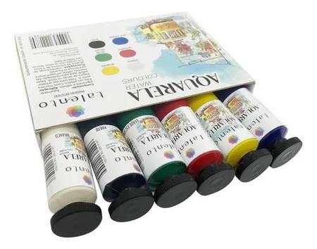 Imagem de Kit Tinta Aquarela 20ml 12 Cores Talento