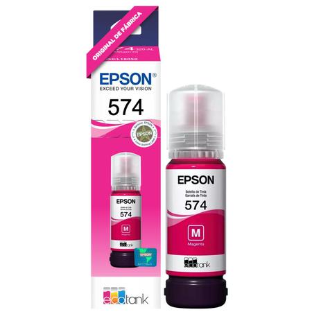 Imagem de Kit Tinta T574 6 Cores Original Epson Fotográfico Compatível Impressoras L8050 L18050