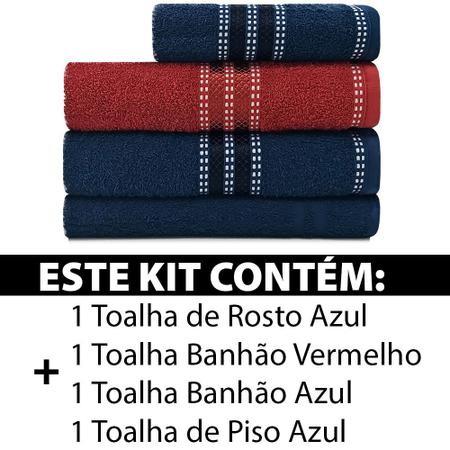 Imagem de Kit Toalha 4 Peças Banhão + Rosto + Piso 100% Algodão Prestige Marcotex - Emcompre