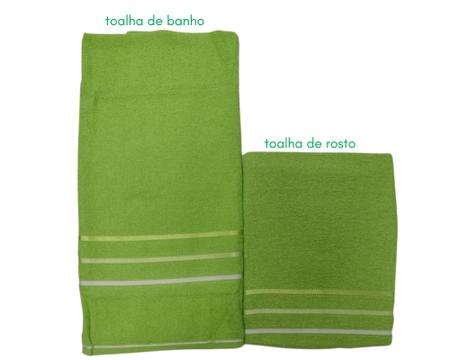 Imagem de Kit toalha de banho + toalha de rosto algodão pop