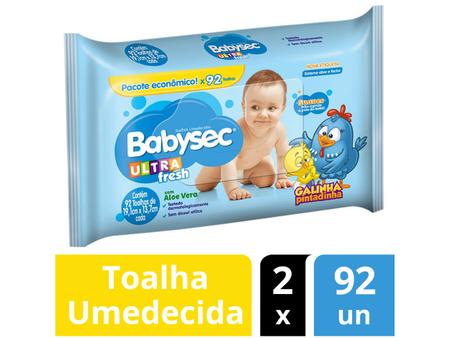 Imagem de Kit Toalha Umedecida Babysec Ultrafresh 