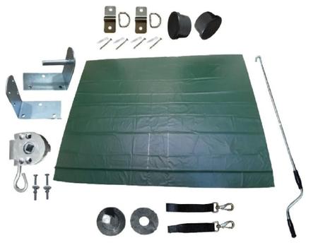 Imagem de Kit Toldo Cortina Com Lona 1,70 x 2,10m Retratil 