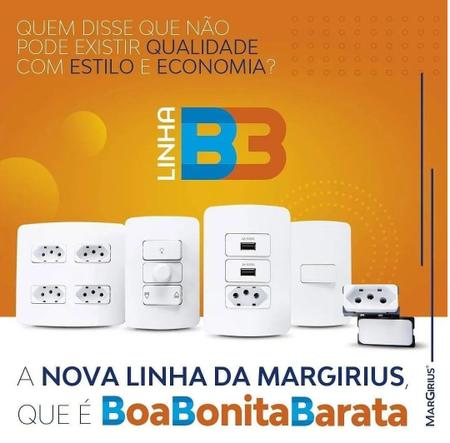 Imagem de KIT Tomadas Interruptores 15Pcs Casa Completa MARGIRIUS B3