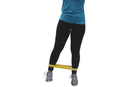 Imagem de kit tornozeleira peso 3 kg colchonete academia e mini band forte elástico para exercícios