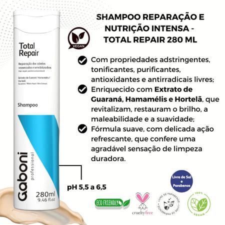 Imagem de Kit Total Repair Reparação Imediata Shampoo + Condicionador Gaboni Professional