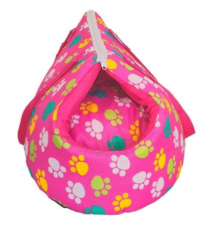 Imagem de Kit Transporte Bolsa E Colchonete Impermeavel Dog Pink - Comfortpet