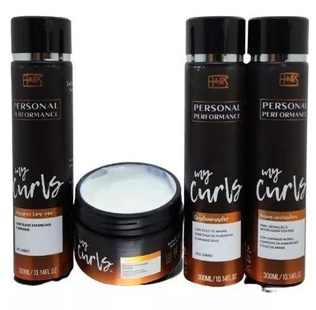 Imagem de Kit Tratamento Cachos Sh, Mas, Cond, Geleia Hairs Company