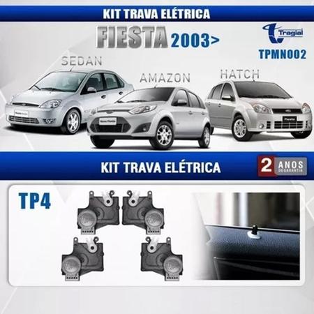 Kit Trava Elétrica Tragial Tp4mn Fiat Palio Gm Celta Fiesta - Kit