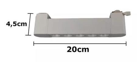 Imagem de Kit Trilho Eletrificado 50cm C/ Luminária Pontual Led 10w