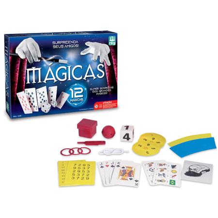 Jogo Kit 12 Magicas Criança Truques Cartas Nig Brinquedos - Jogos de Mágica  - Magazine Luiza