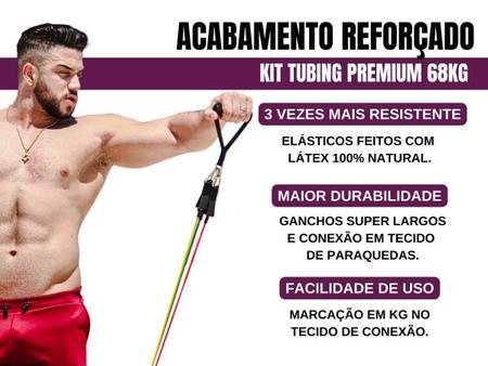 Imagem de Kit Tubing Premium 12 Peças + 5 Mini Bands Sacolinha